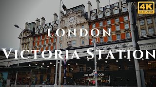 London Victoria Station Walk Through England 4K [upl. by Airehc]