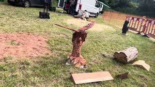 A fabulous range of wooden sculpture at Caerleon festival 2024 [upl. by Anitsim391]