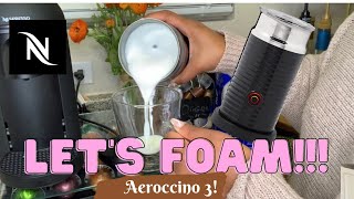 How To Foam Milk With Aeroccino 3 Make Coffee With Foam Tips amp Tricks  Easy Foamed Latte Recipe [upl. by Gradey]