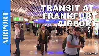 TRANSIT WALK AT FRANKFURT Airport FRA Terminal 1  Connection Flight Transfer Arriving amp Departing [upl. by Aicinod]